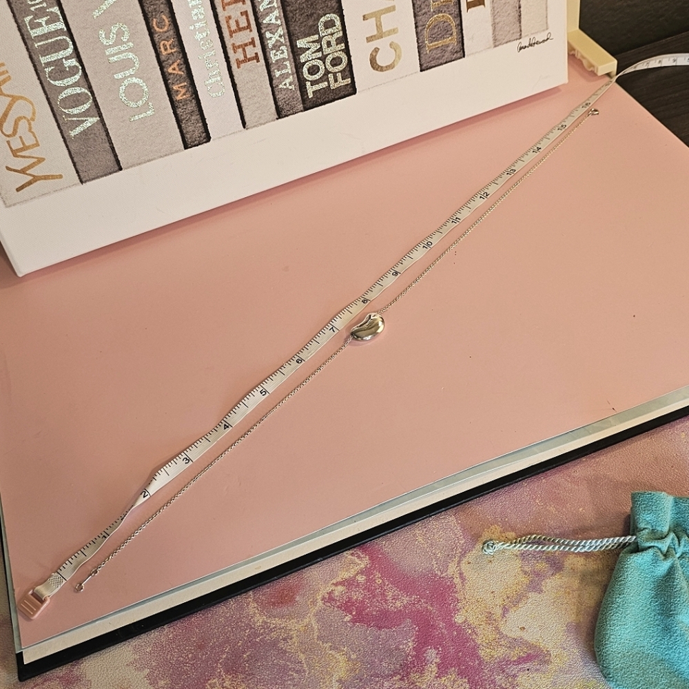🫘Tiffany & Co. Large Bean Elsa Peretti Vintage Sterling 925 Pendant Necklace🌟 - Picture 14 of 16